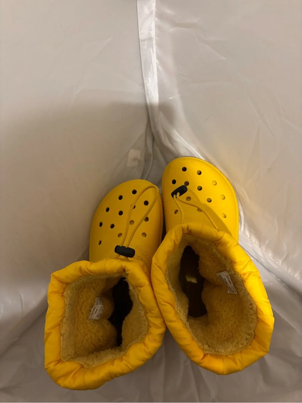 Croc Kids Yellow Cozy Winter Clog Boots